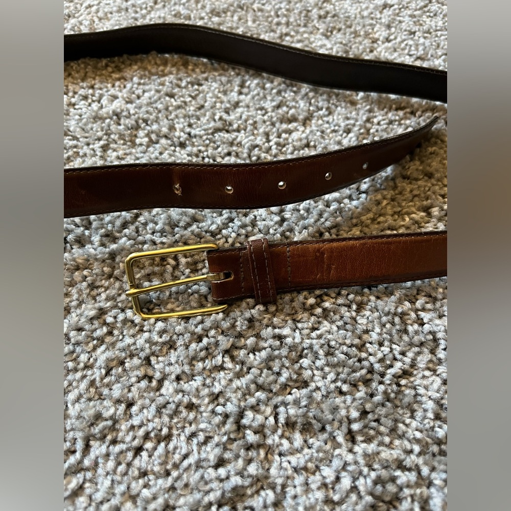 Polo by Ralph Lauren Brown Leather Belt size 42